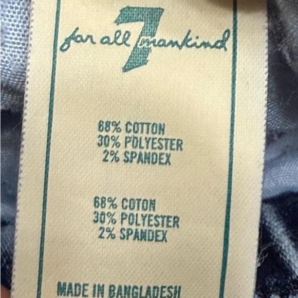 7 For All Mankind Light Blue Jean Shorts Elastic Waist Size 24 Months - Picture 4 of 4